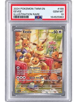 Pokemon Eevee Illustration Rare Twilight Masquerade PSA 10 Graded CGC TAG BGS