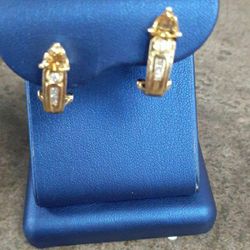 Earrings 6 Diamond 18k 5.1 Gr