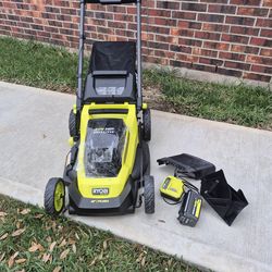 Ryobi 40volt push mower 1 battery include charger Working Very Well