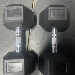 55lb Dumbbells 