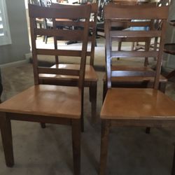 Four Wooden Chairs
