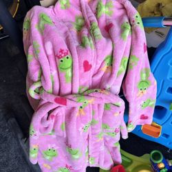 Like New Pink Robe Girls Size 10-12
