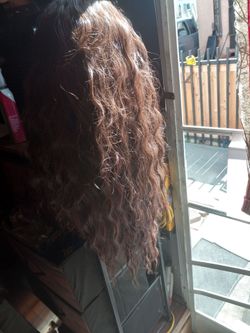 Dark brown wig