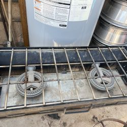 Camping Stove And Coleman Cooler