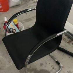 4 NEW Black Side Vinyl Reception Office Chairs Commercial Grade 34” wide make offer!