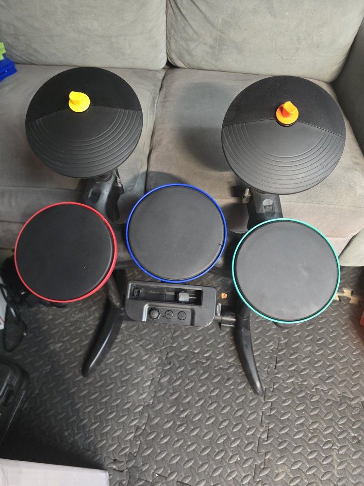 Band Hero Guitar Hero Drumset Nintendo Wii (No Bass Pedal)