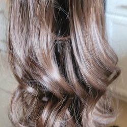 Estenciones De Cabello Natural.17" Color Chocolate