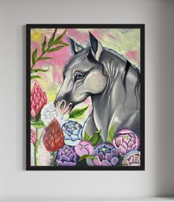 Oil Painting, Horse Oil Painting, Modern Home Decor, Horse Art, Furniture, Modern Furniture, New Furniture, Art Collection
