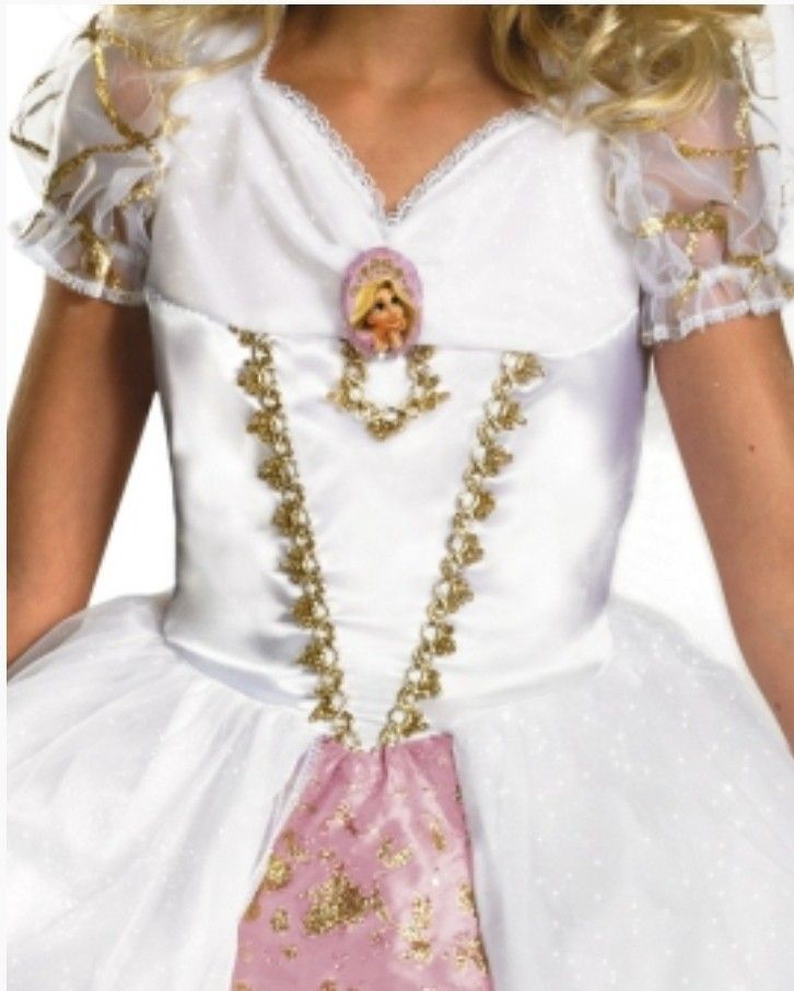 Rapunzel Wedding Dress Classic Size 4-6x Vail not included