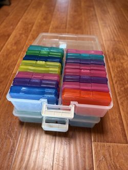 Storage Case with Colored Inner Cases