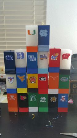 Sports pillar candles