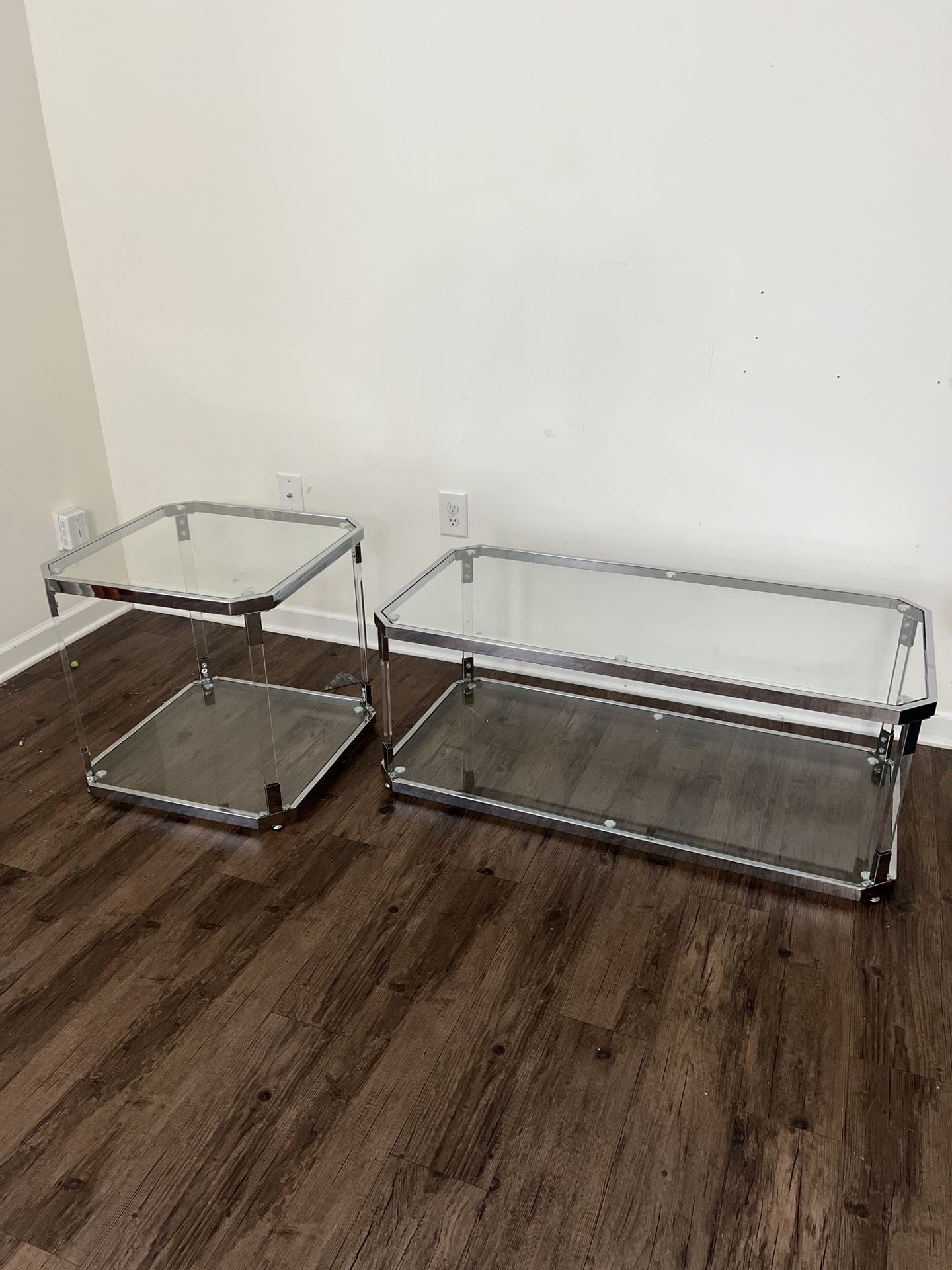 Glass Coffee & Side Table