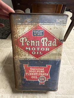 Vintage Penn Rad Motor Oil Can