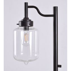57" Floor Lamp Oil Rubber Bronze