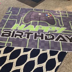 Birthday Gamer Backdrop