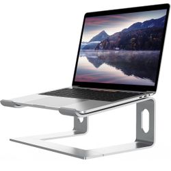 ALASHI Laptop Stand for Desk, Aluminum Computer Riser, Ergonomic Notebook Holder, Detachable Metal Laptops Elevator, PC Cooling Mount Support 10 to 15