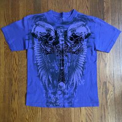 Chemistry skull and wings t shirt
