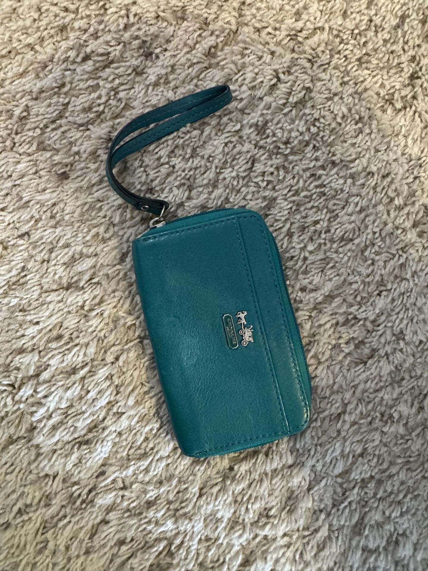 Teal Coach Wallet