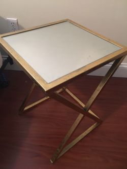 Gold accent table
