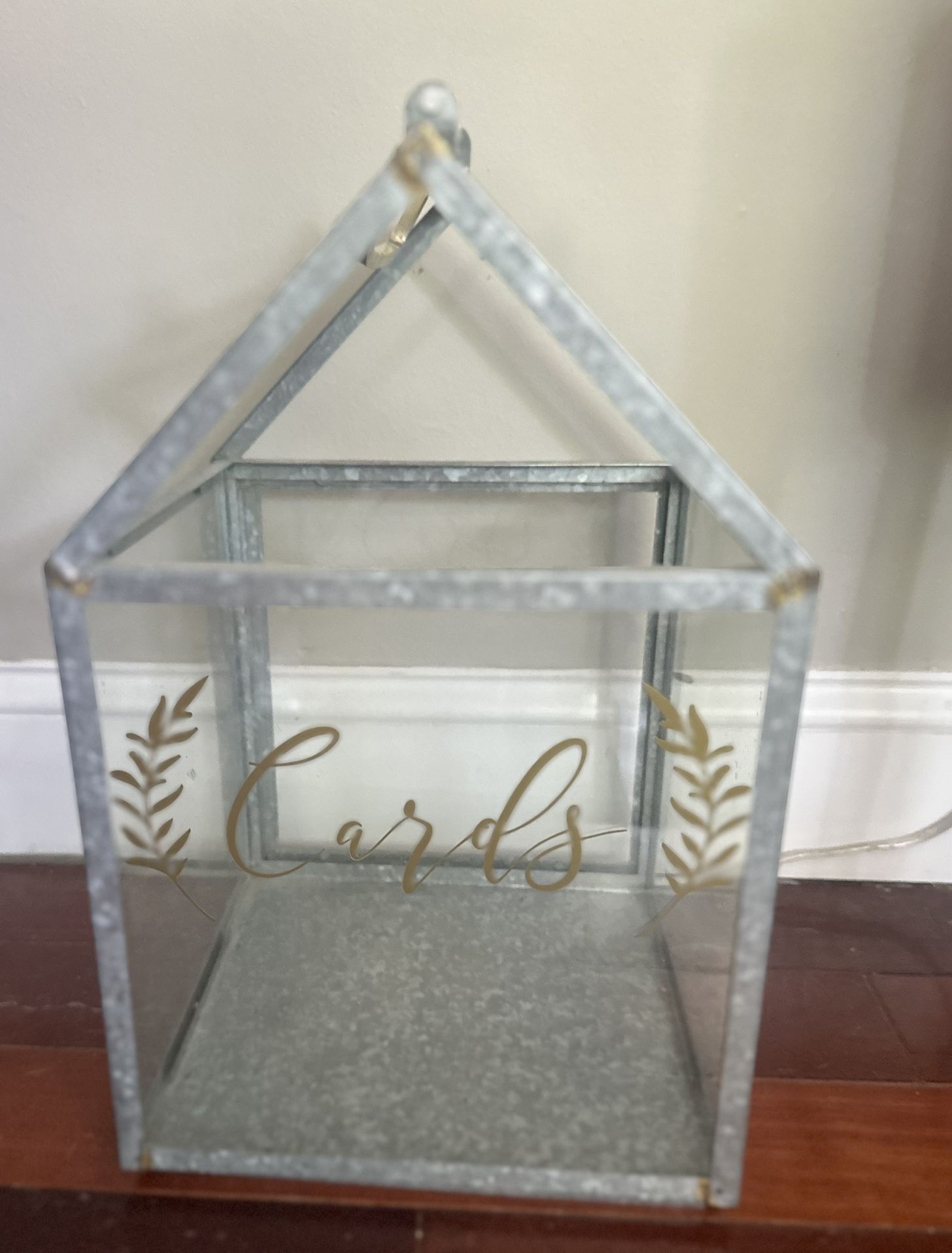 Glass lantern For Cards