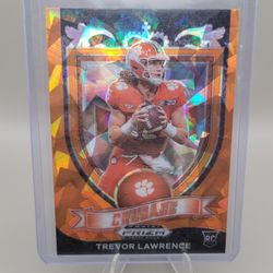 2020 Prizm Draft Picks Trevor Lawrence Orange Ice