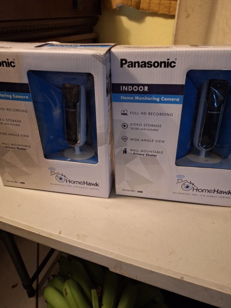 2 Panasonic Indoor Home Monitoring Camera