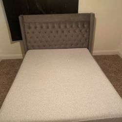 Queen Bed frame + Queen Mattress 