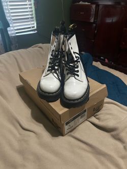 White Dr Martin boots