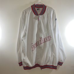 Air Jordan Red And White Extra Large Full Zip Athletic Track Jacket