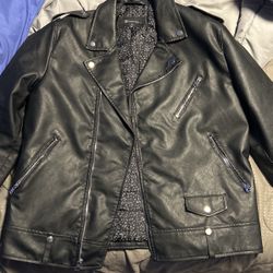 Faux Leather Jacket Xl Men