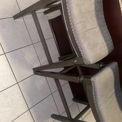 Gray Table Stools Set Of 2