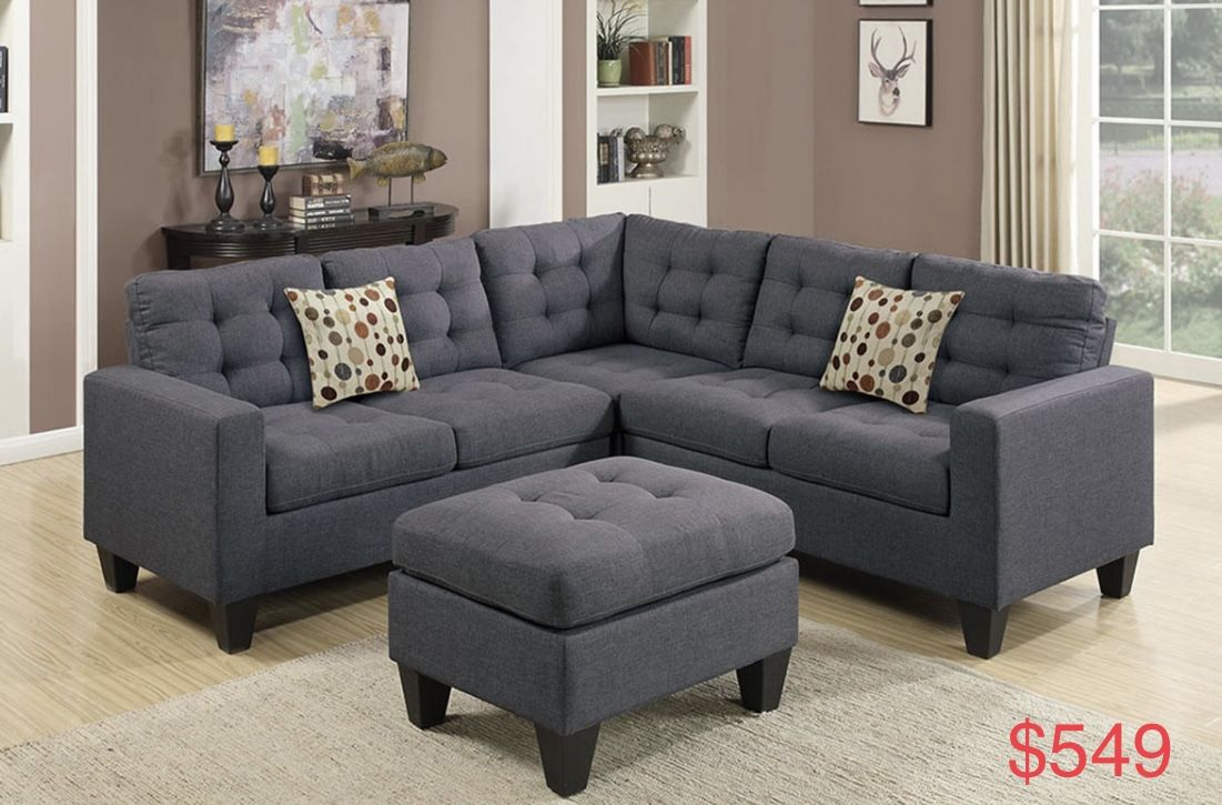 Sectional Sofa With Ottoman