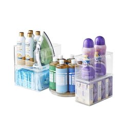The Home Edit 5 Piece Laundry Edit, Plastic Modular Storage System