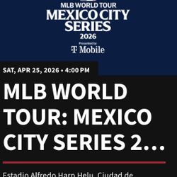Padres Diamondbacks Mexico City Tickets