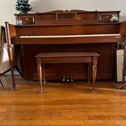 Vintage Weser Bros upright piano with Matching Bench make offer