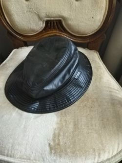 Leather Bucket Hat