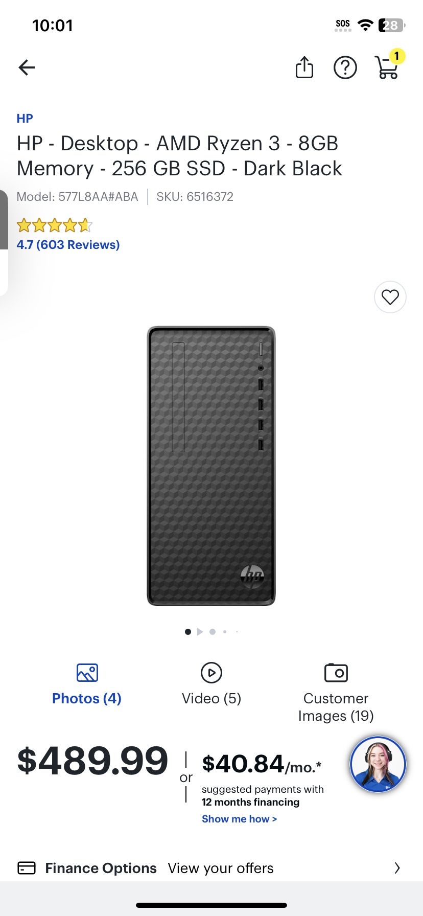 AMD Ryzen 3 - 8GB Memory With GeForce 1030 2g