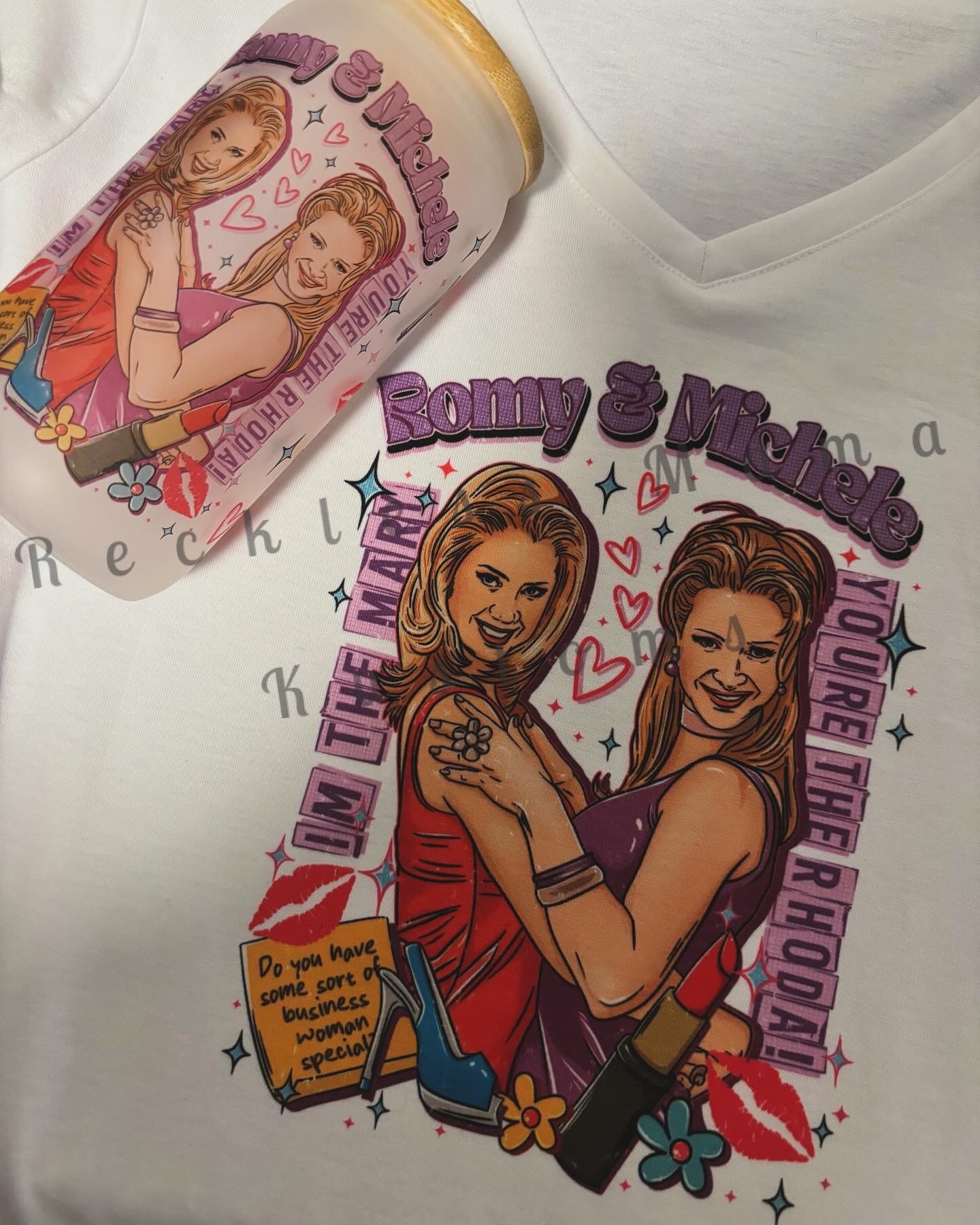 Romy & Michele Shirt/cup Set