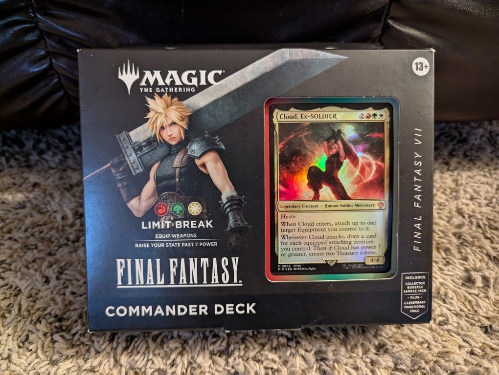 Magic the Gathering Commander Deck Final Fantasy VII Cloud Limit Break