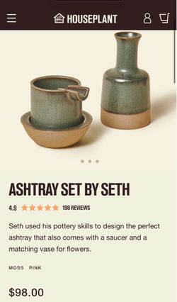 Houseplant ash tray set by Seth Rogen