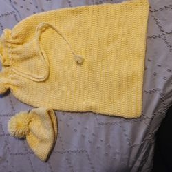 Cobijita De Bebé Tejido A Mano