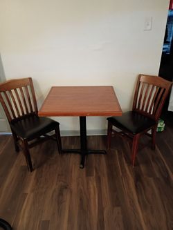 Table and chairs