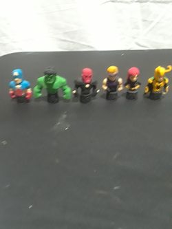 6 Super heroes! Hulk-Captain America-Loki-more!