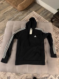 Adidas 3-Stripe Pullover Hoodie Black