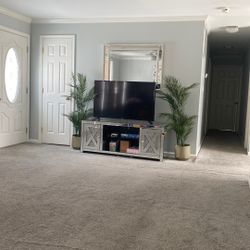 Mirror Tv Stand With Shelves 
