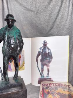 Statue, Old Man in the Market