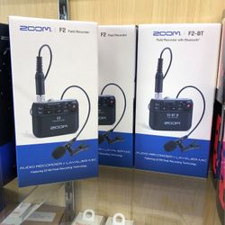 Zoom F2 Ultracompact Portable Field Recorder with Lavalier Microphone