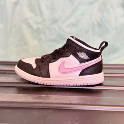 Air Jordan 1 Mid TD “White Light Arctic Pink” - Size 9C