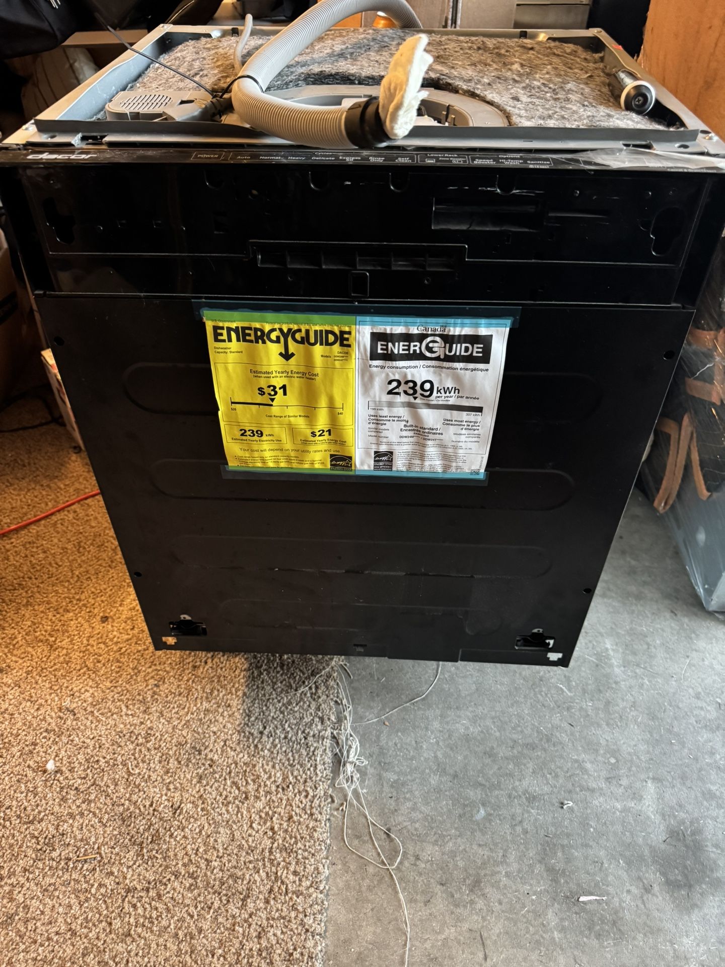 Dacor Dishwasher Panel Ready Brand New