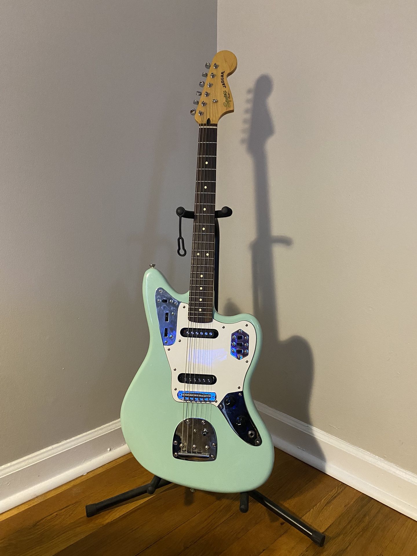 Squier Vintage Modified Jaguar Guitar Upgraded Pups and Bridge